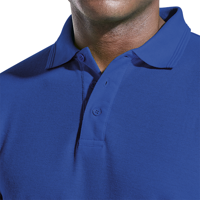 175g Pique Knit Long Sleeve Golfer Mens - Barron