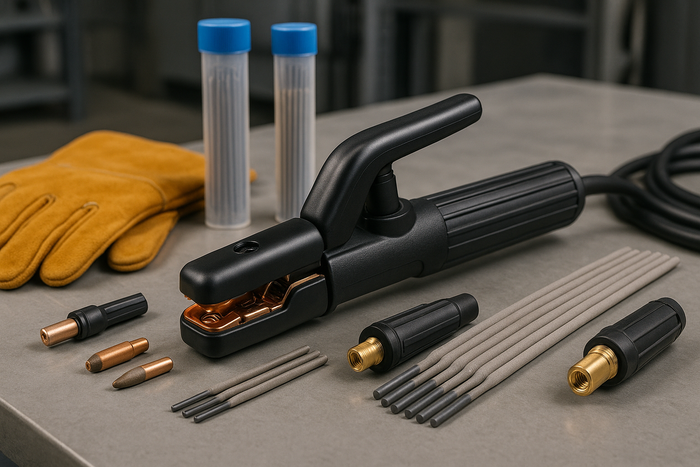 Electrode holder and accessories