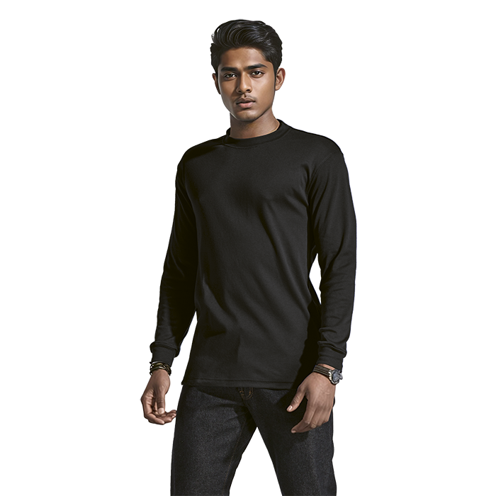 145g SG-Econo Long Sleeve T-Shirt Crew Neck - Barron