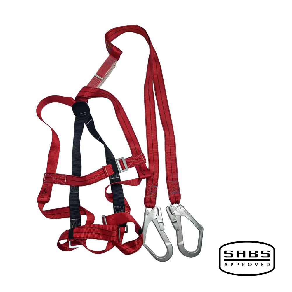 Pinnacle Alpha Double Lanyard Full Body Harness With Scaffolding Hooks