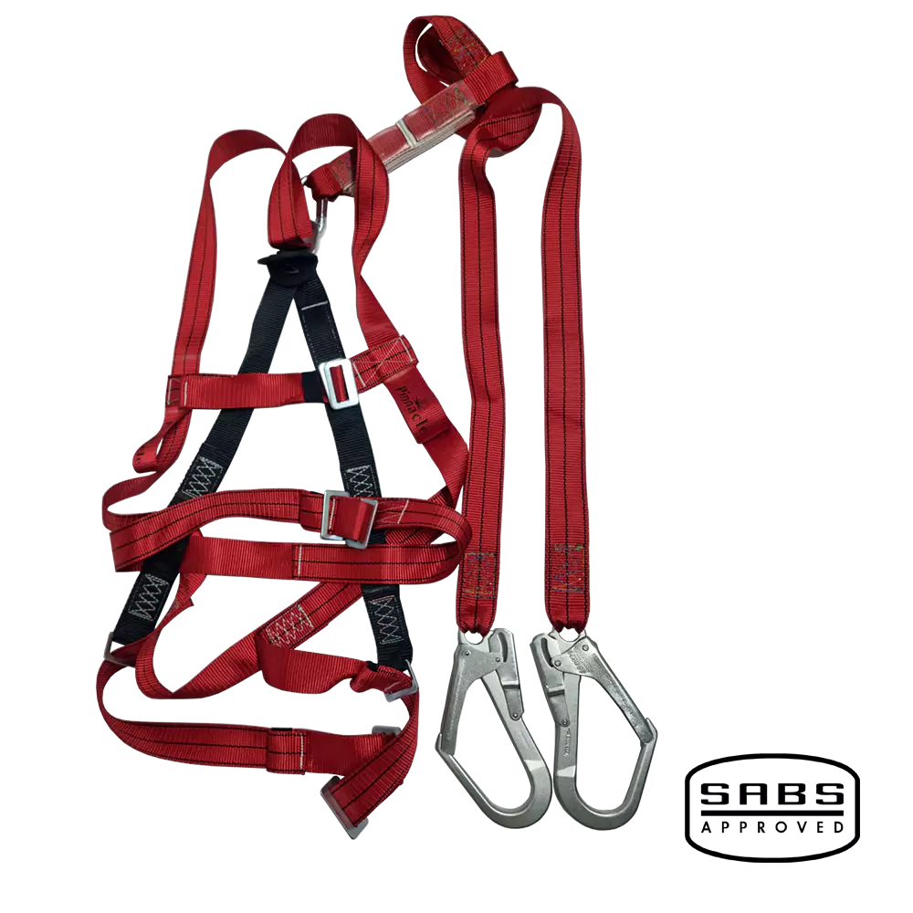 Pinnacle Alpha Double Lanyard Full Body Harness Scaffold Hook With Waist Belt