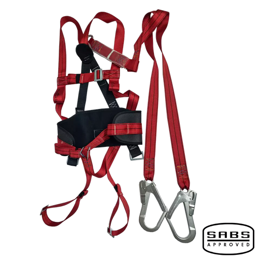 Pinnacle Alpha Double Lanyard Full Body Harness Scaffold Hook With Kidney Support