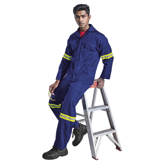 Barron Supreme Poly Cotton Conti Suit with Reflective