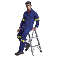 Barron Supreme Poly Cotton Conti Suit with Reflective