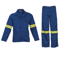 Barron Supreme Poly Cotton Conti Suit with Reflective