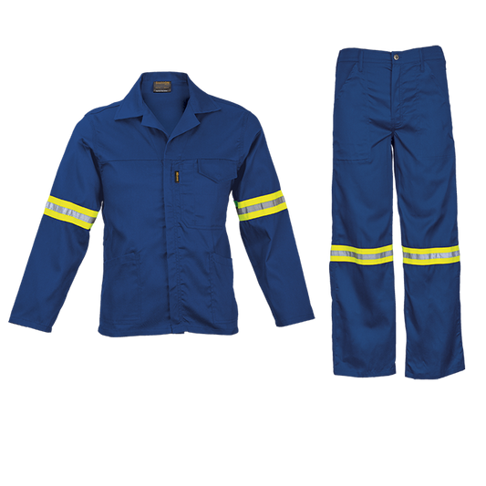 Barron Supreme Poly Cotton Conti Suit with Reflective