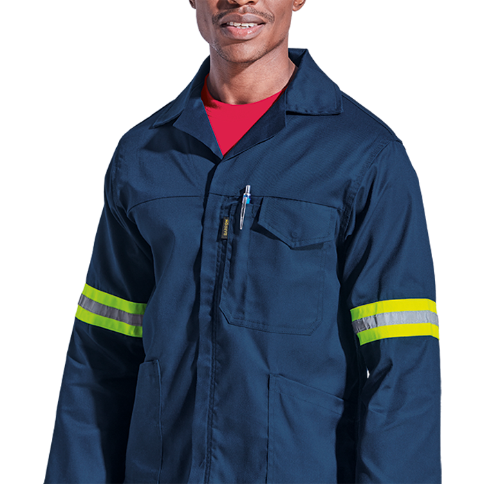 Barron Supreme Poly Cotton Conti Suit with Reflective
