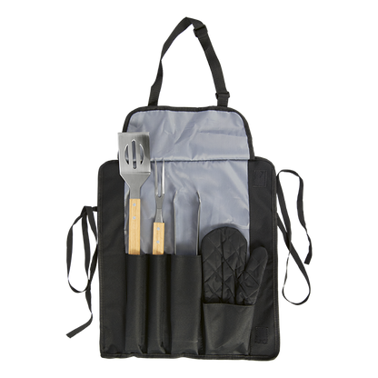 Apron With Bbq Set - Barron