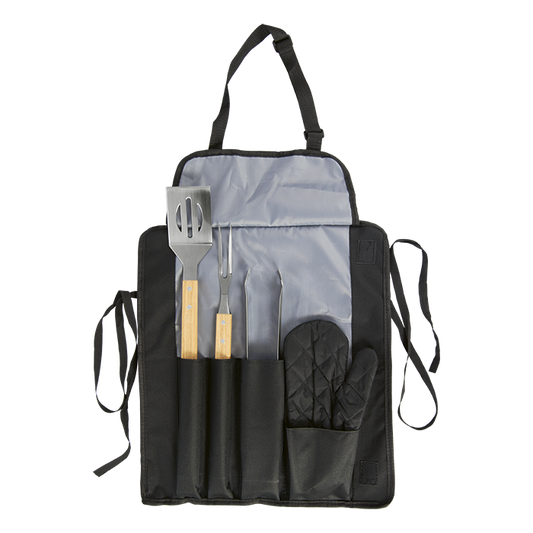 Apron With Bbq Set - Barron