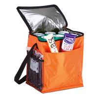 12 Can Cooler with 2 Exterior Pockets 70D PEVA Lining - Barron