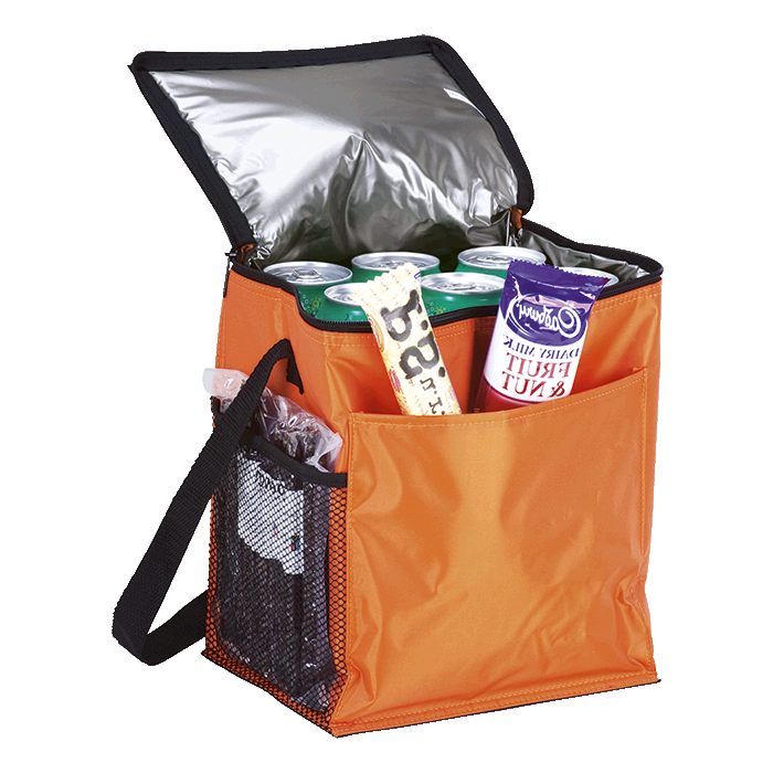 12 Can Cooler with 2 Exterior Pockets 70D PEVA Lining - Barron