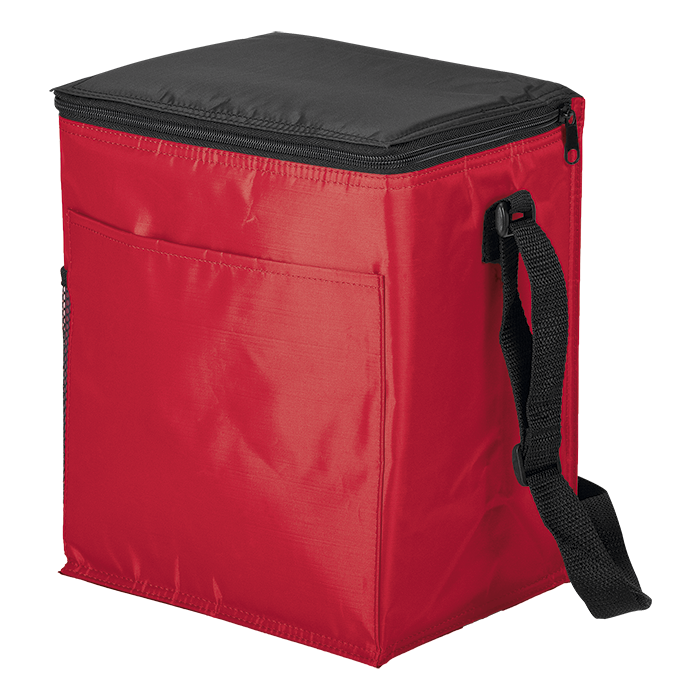 12 Can Cooler with 2 Exterior Pockets 70D PEVA Lining - Barron