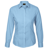 Basic Poly Cotton Blouse Long Sleeve Ladies - Barron