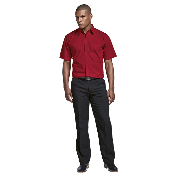 Basic Poly Cotton Lounge Short Sleeve Mens - Barron