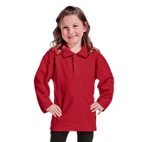 175g Pique Knit Long Sleeve Golfer Kiddies - Barron