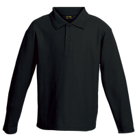 175g Pique Knit Long Sleeve Golfer Kiddies - Barron