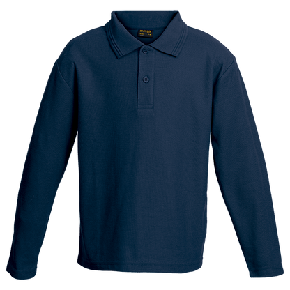 175g Pique Knit Long Sleeve Golfer Kiddies - Barron