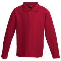 175g Pique Knit Long Sleeve Golfer Kiddies - Barron