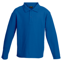 175g Pique Knit Long Sleeve Golfer Kiddies - Barron