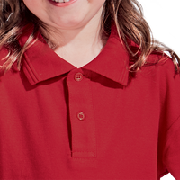 175g Pique Knit Long Sleeve Golfer Kiddies - Barron