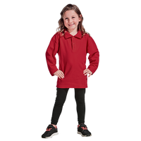 175g Pique Knit Long Sleeve Golfer Kiddies - Barron