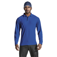175g Pique Knit Long Sleeve Golfer Mens - Barron