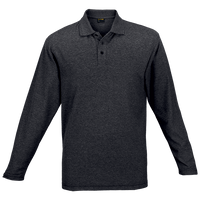 175g Pique Knit Long Sleeve Golfer Mens - Barron