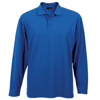 175g Pique Knit Long Sleeve Golfer Mens - Barron