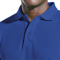 175g Pique Knit Long Sleeve Golfer Mens - Barron