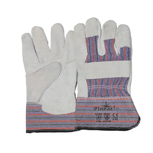 Chrome Candy Stripe Wrist Gloves