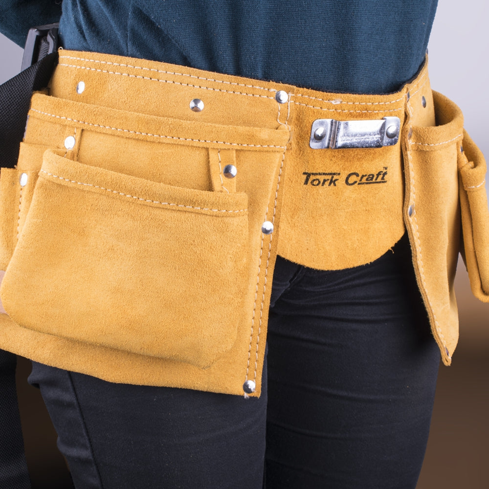 Large Prof.leather Tool Belt 11 Pocket