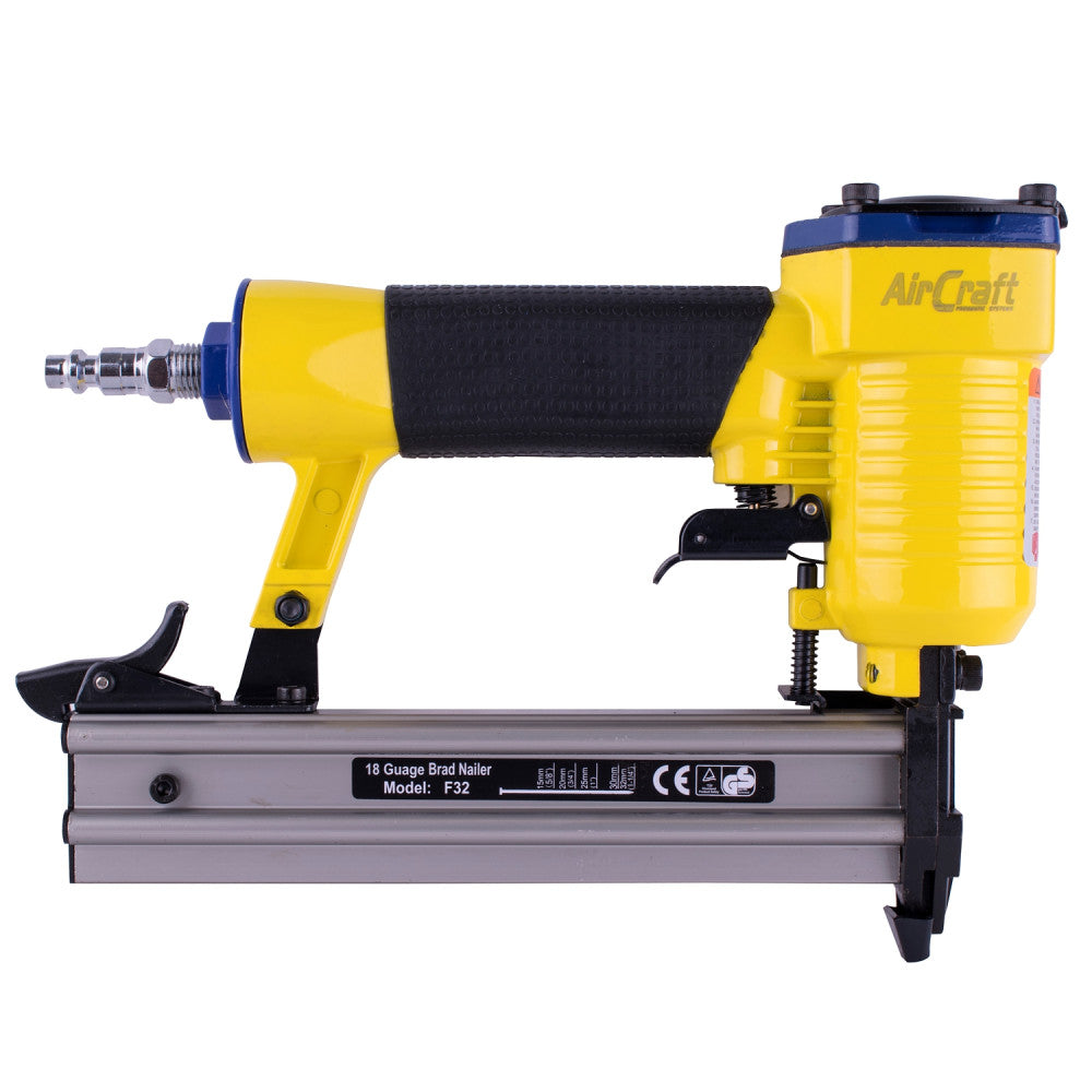 Air Nailer 18g 10-32mm Brad Nail 100pc Cap. (f32)