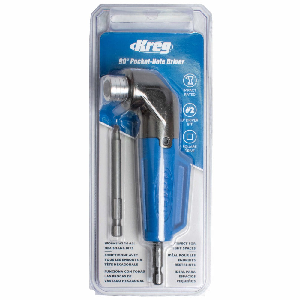 Kreg 90 Dedgree Pocket Hole Driver Angle 1/4 Hex Drive