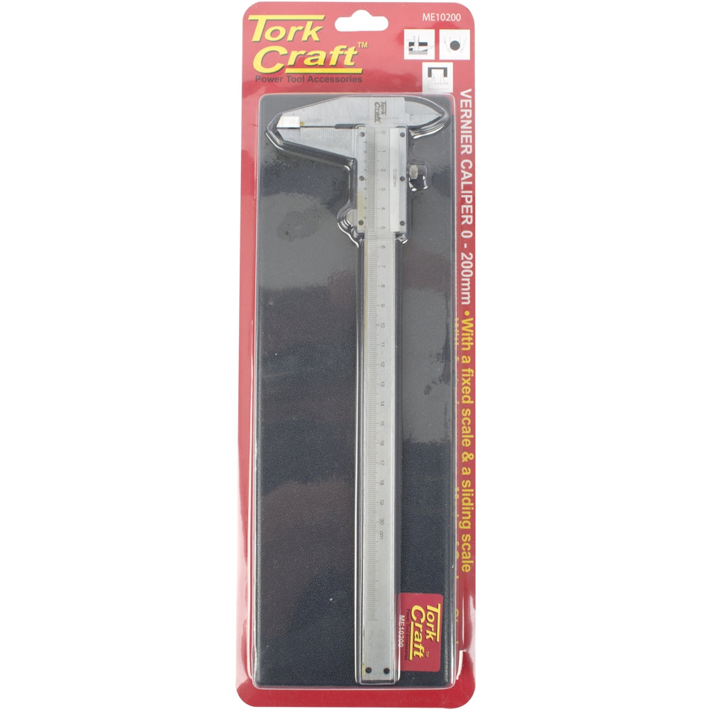 Vernier 200mm Carbon Steel 0.02mm Acc. Metric